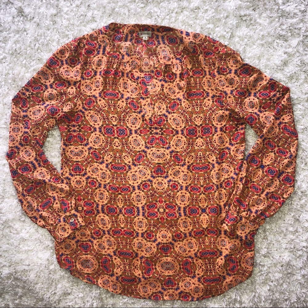 Cremieux Print Blouse